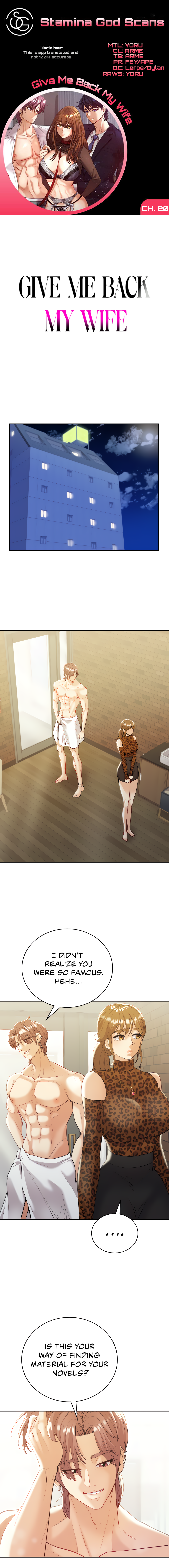 Give Me Back My Wife Chapter 20 image 0