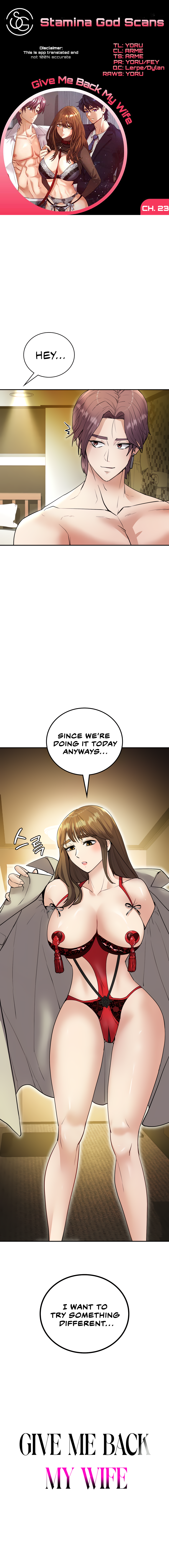 Give Me Back My Wife Chapter 23 image 0
