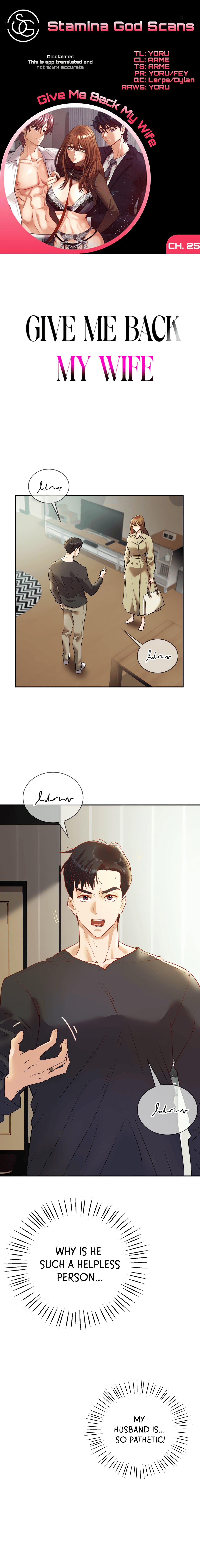 Give Me Back My Wife Chapter 25 image 0