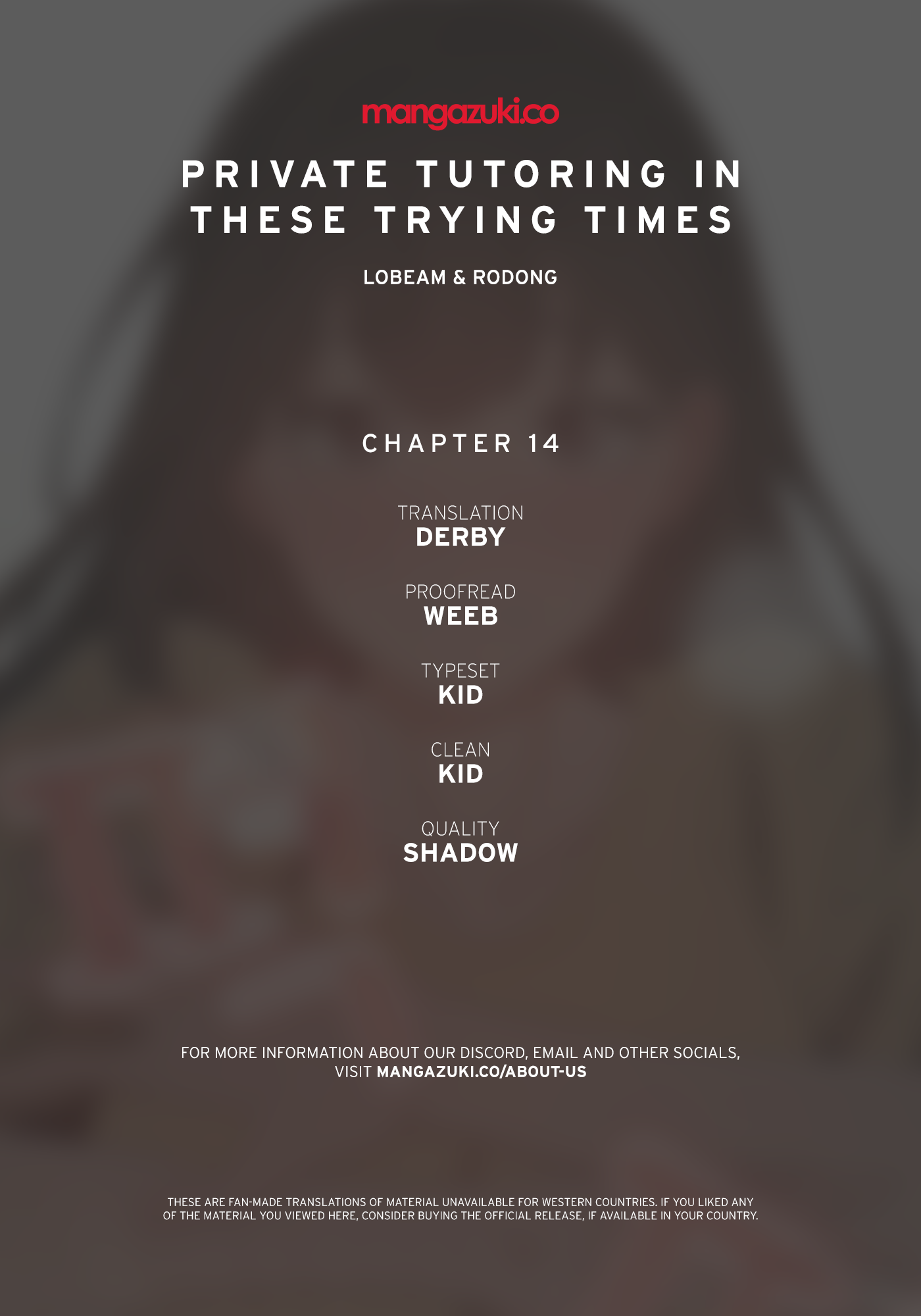 Private Tutoring in These Difficult Times Chapter 14 image 0
