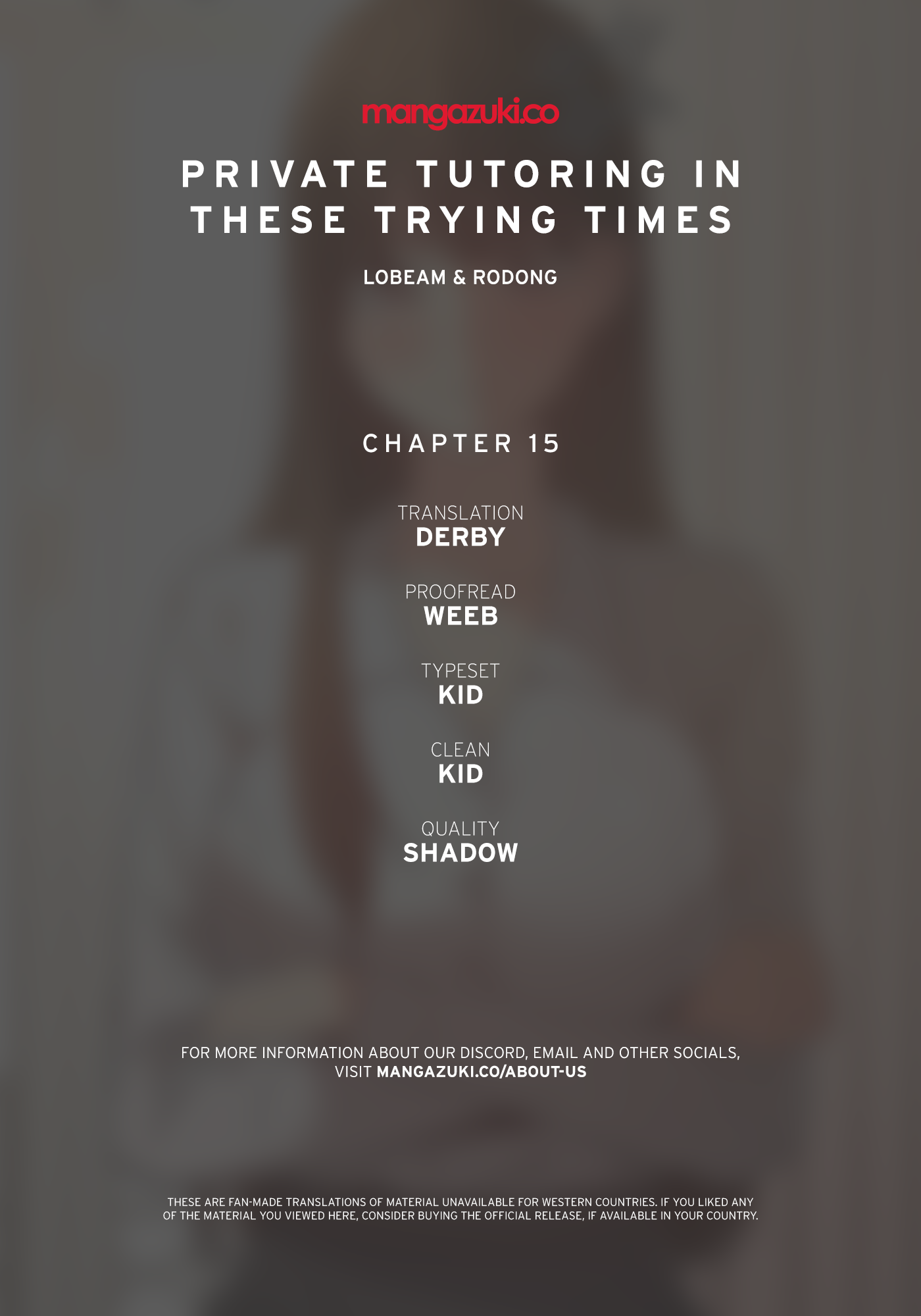 Private Tutoring in These Difficult Times Chapter 15 image 0