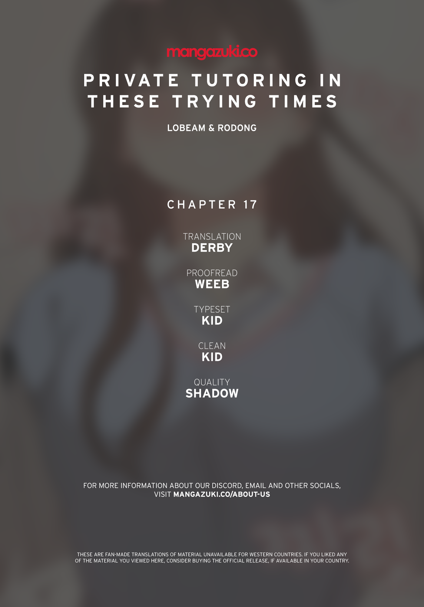 Private Tutoring in These Difficult Times Chapter 17 image 0