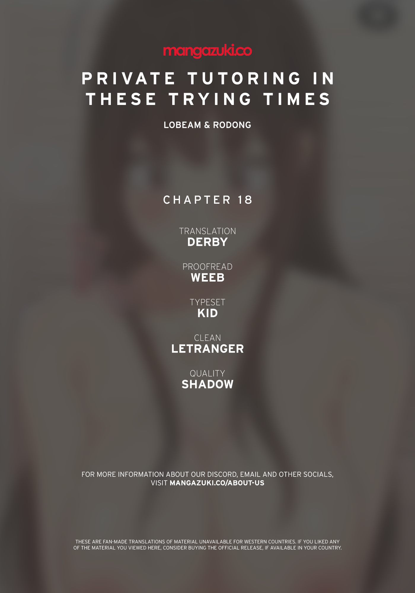 Private Tutoring in These Difficult Times Chapter 18 image 0