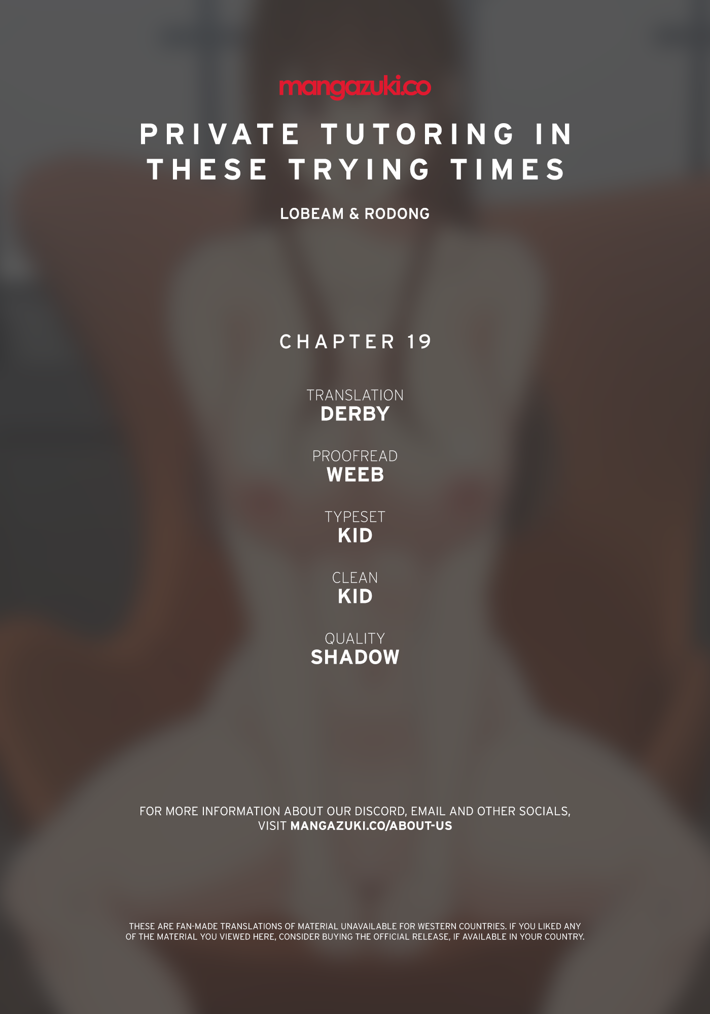 Private Tutoring in These Difficult Times Chapter 19 image 0