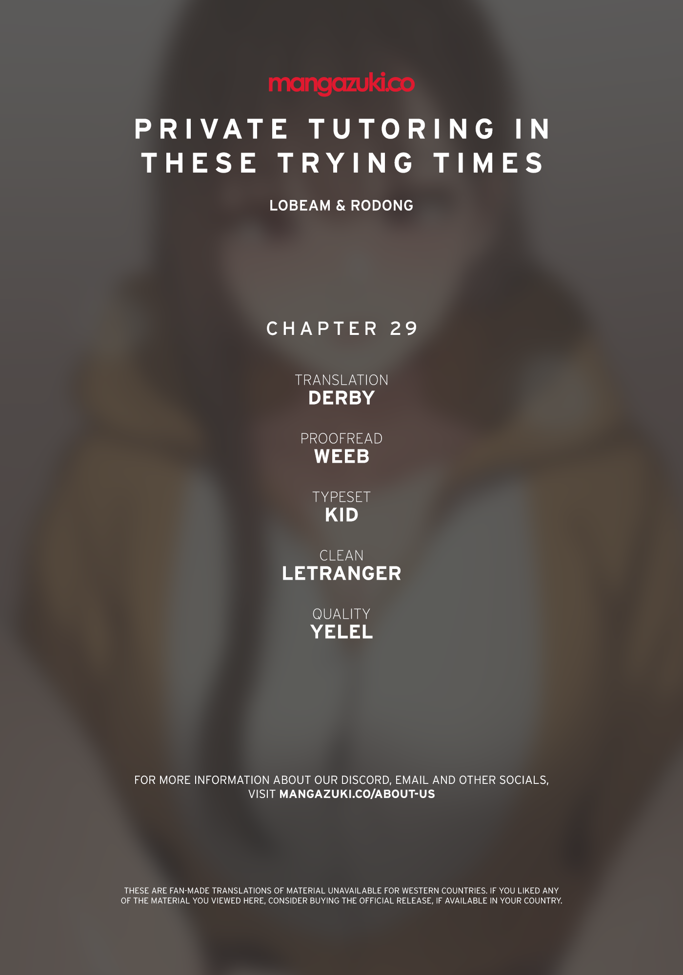 Private Tutoring in These Difficult Times Chapter 29 image 0