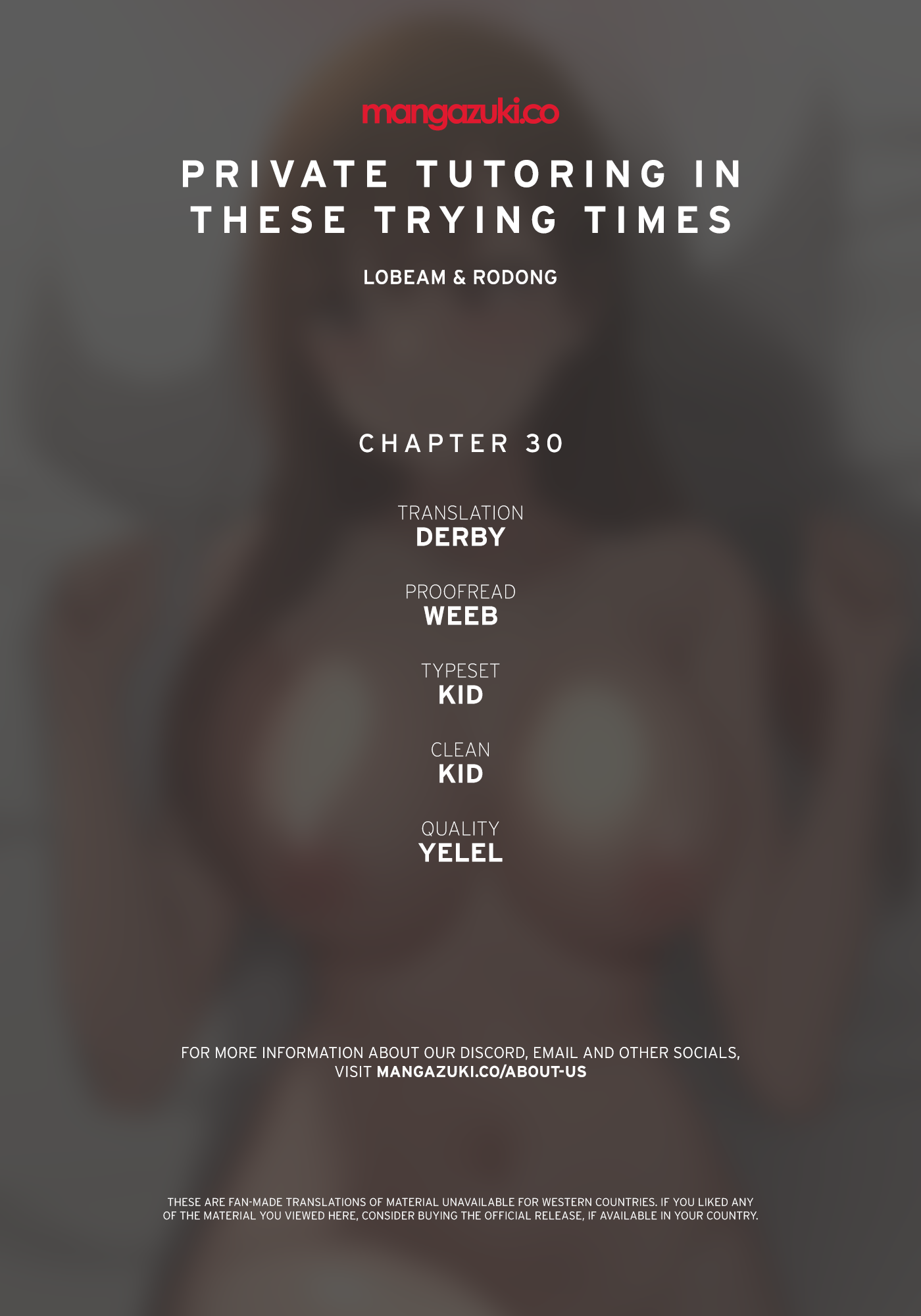 Private Tutoring in These Difficult Times Chapter 30 image 0