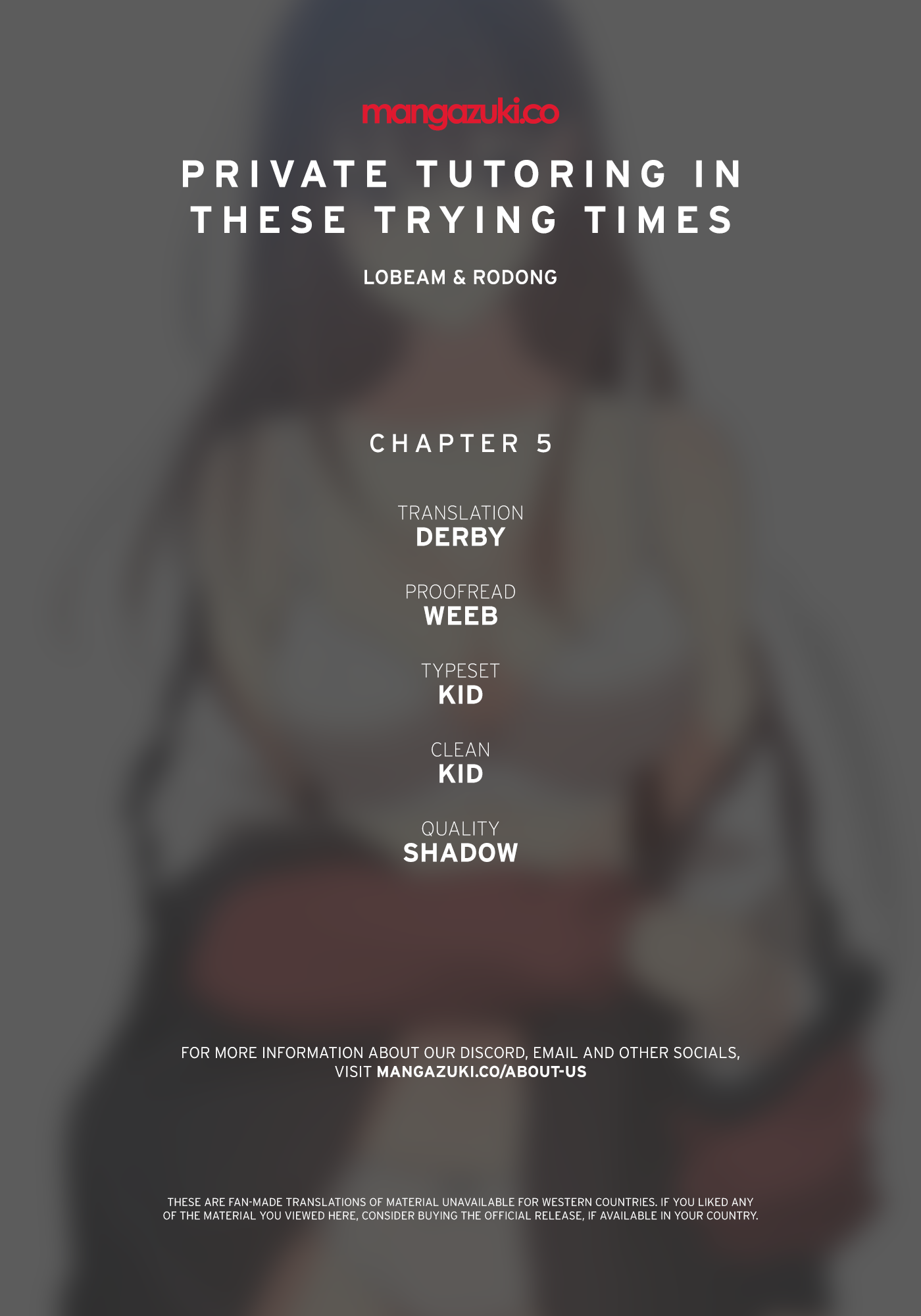 Private Tutoring in These Difficult Times Chapter 5 image 0