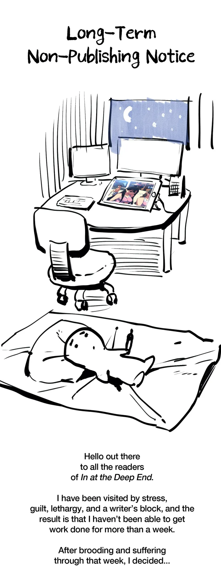 In At the Deep End Chapter 22.5 - Epilogue: Creator's Note image 0