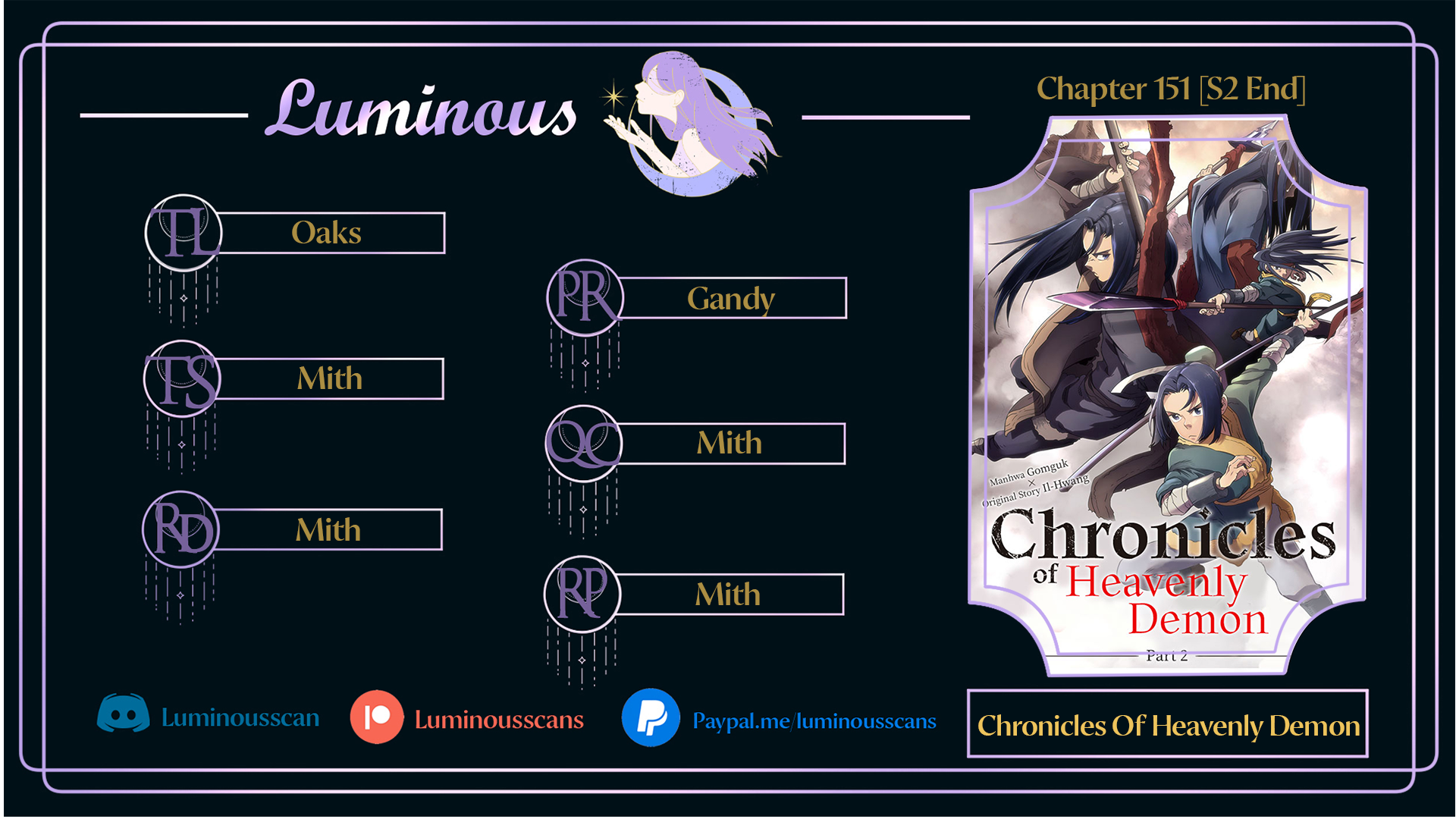 The Chronicles of Heavenly Demon Chapter 151 - Season 2 Finale image 0