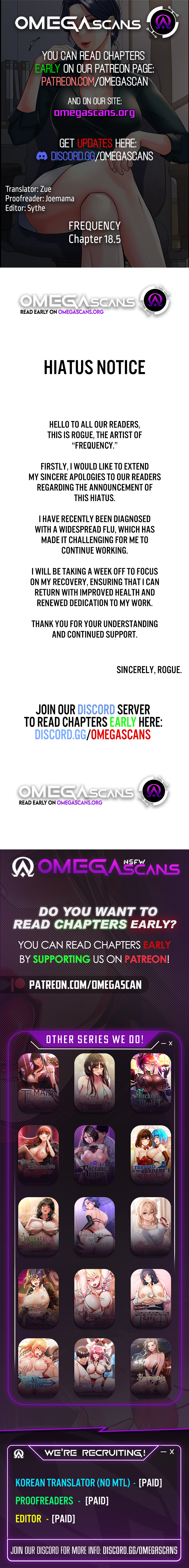 Frequency Chapter 18.5 - Hiatus Notice image 0