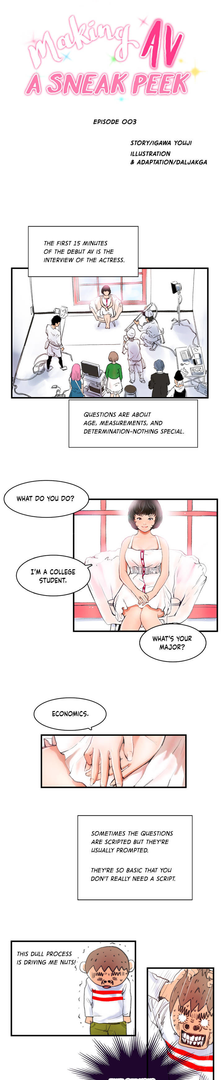 Making AV: A Sneak Peek Chapter 4 image 1