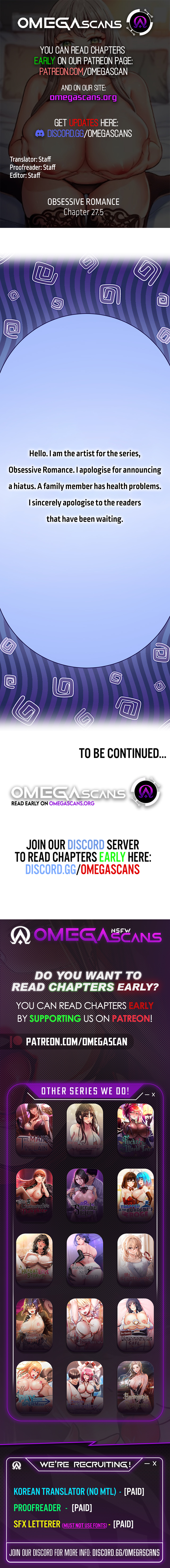 Obsessive Romance Chapter 27.5 image 0