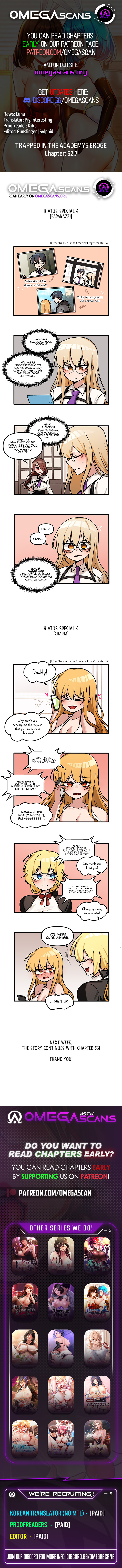Trapped in the Academy’s Eroge Chapter 52.7 image 0