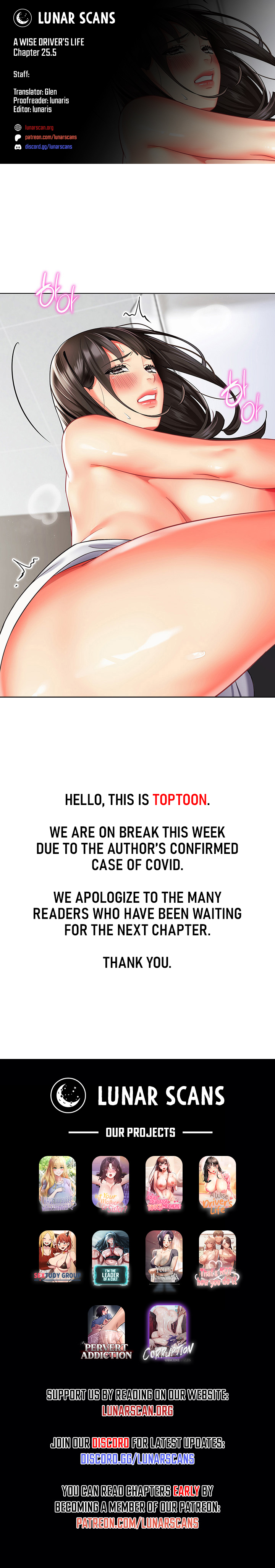 A Wise Driver’s Life Chapter 25.5 - Hiatus Notice image 0