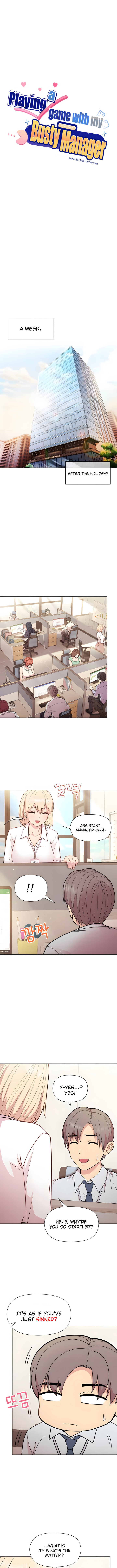 Playing a game with my Busty Manager Chapter 8 image 1