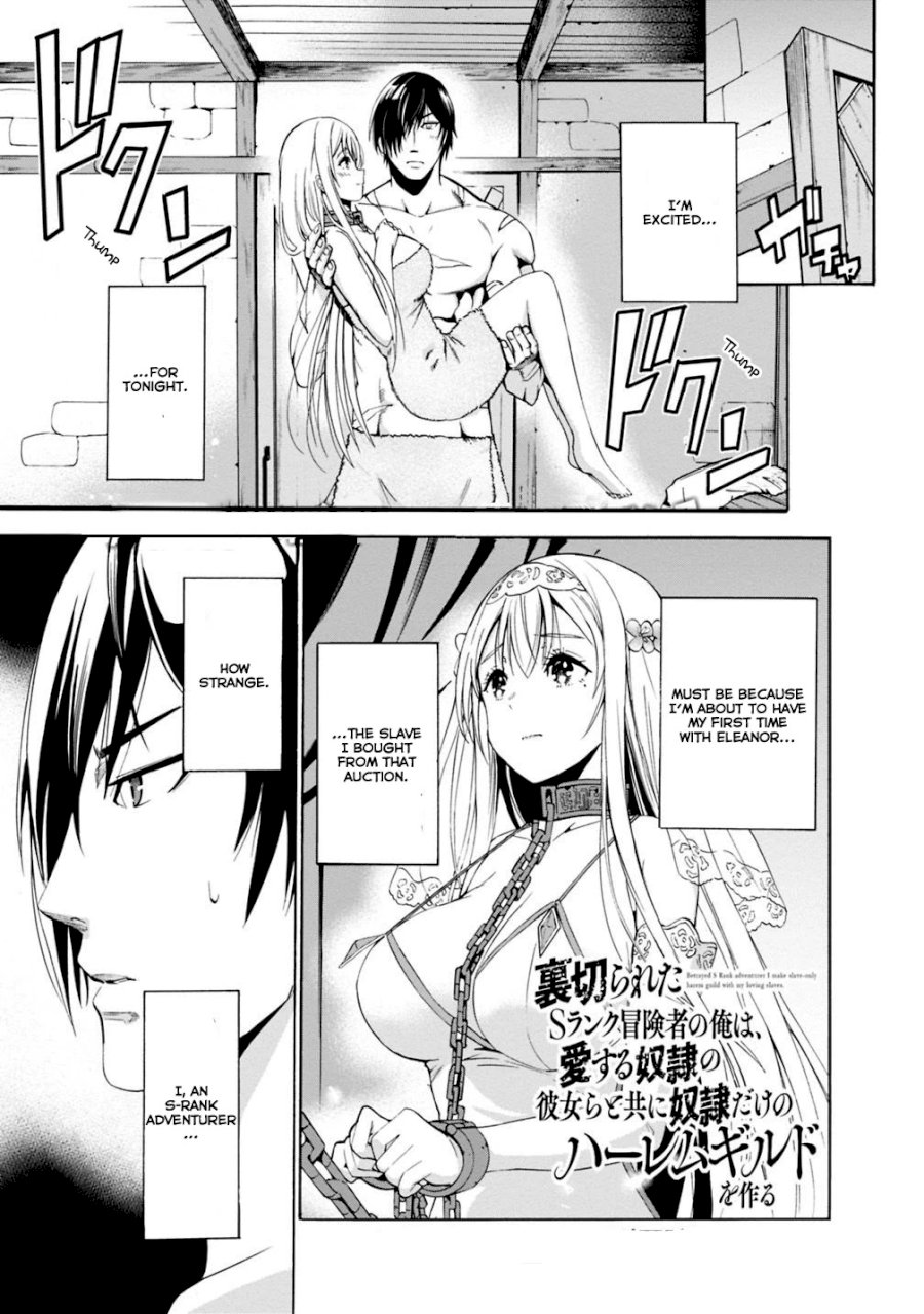 Uragirareta S Rank Boukensha no Ore wa, Aisuru Dorei no Kanojora to Tomoni Dorei dake no Harem Guild o Tsukuru Chapter 3 image 1