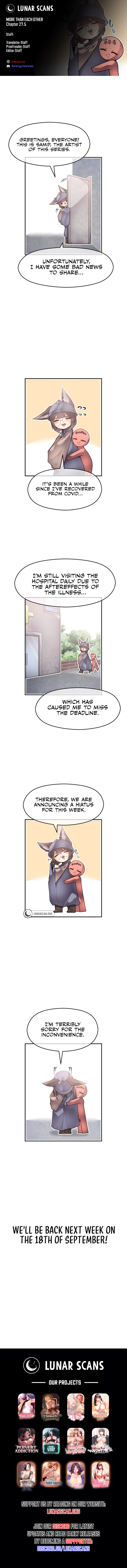 More Than Each Other Chapter 27.5 - Hiatus Notice image 0