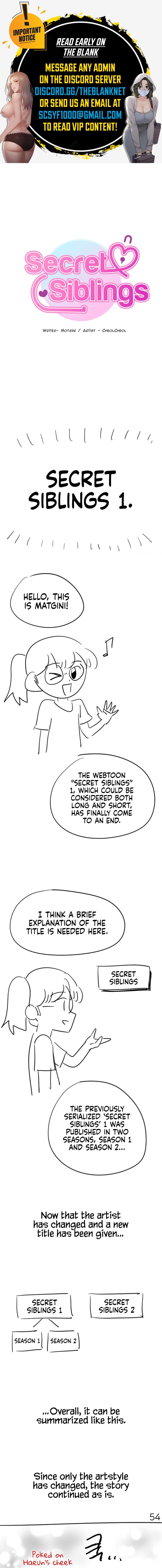 Secret Siblings Chapter 50.5 image 0