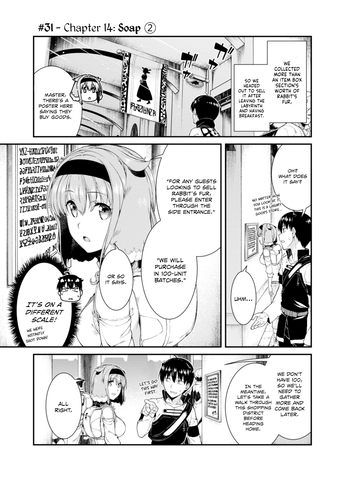 Isekai Meikyuu de Harem wo Chapter 31 image 1