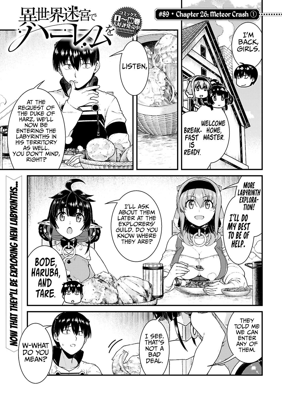 Isekai Meikyuu de Harem wo Chapter 89 image 0