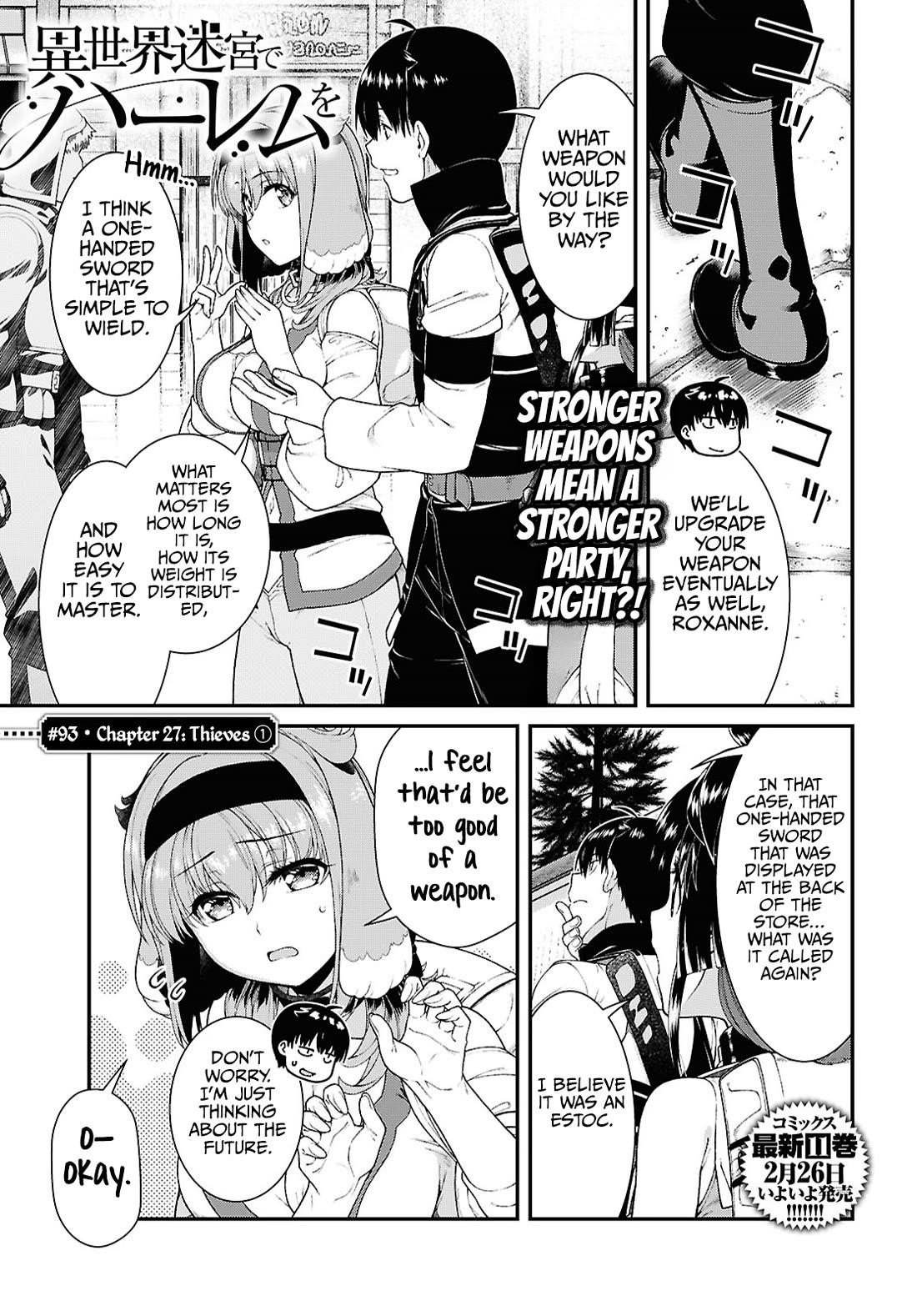 Isekai Meikyuu de Harem wo Chapter 93 image 1