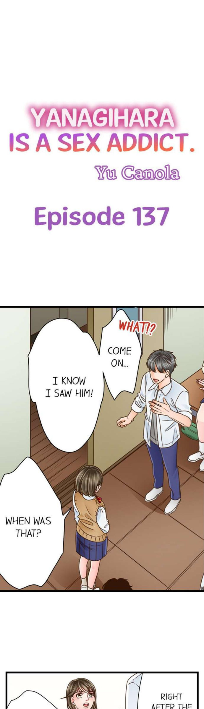 Yanagihara Is a Sex Addict Chapter 137 image 0