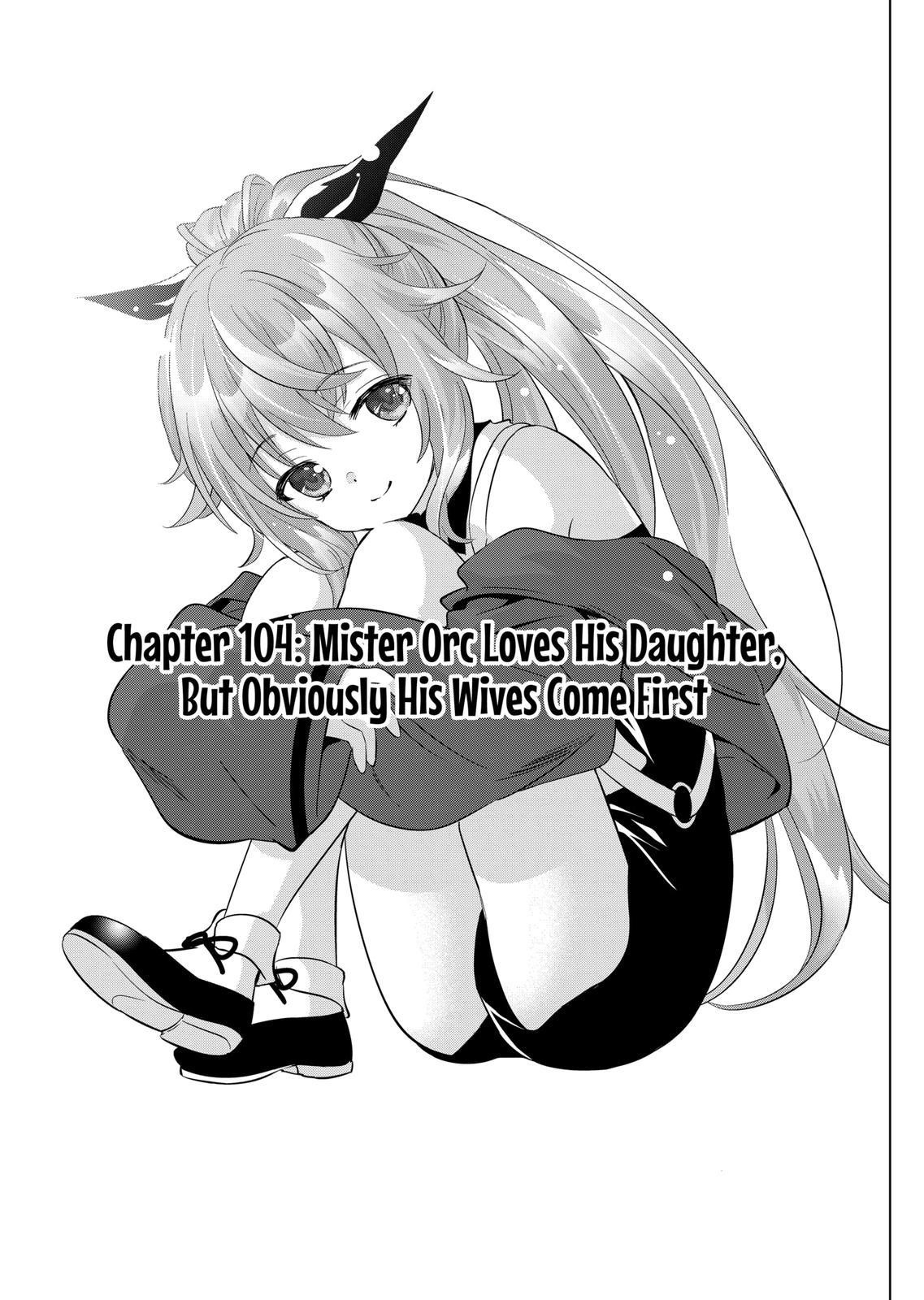 Shijou Saikyou Orc-san no Tanoshii Tanetsuke Harem Zukuri Chapter 104 image 0