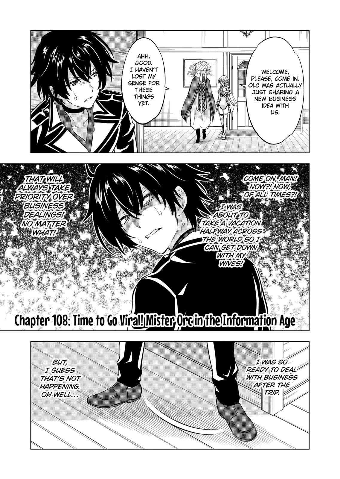 Shijou Saikyou Orc-san no Tanoshii Tanetsuke Harem Zukuri Chapter 108 image 0