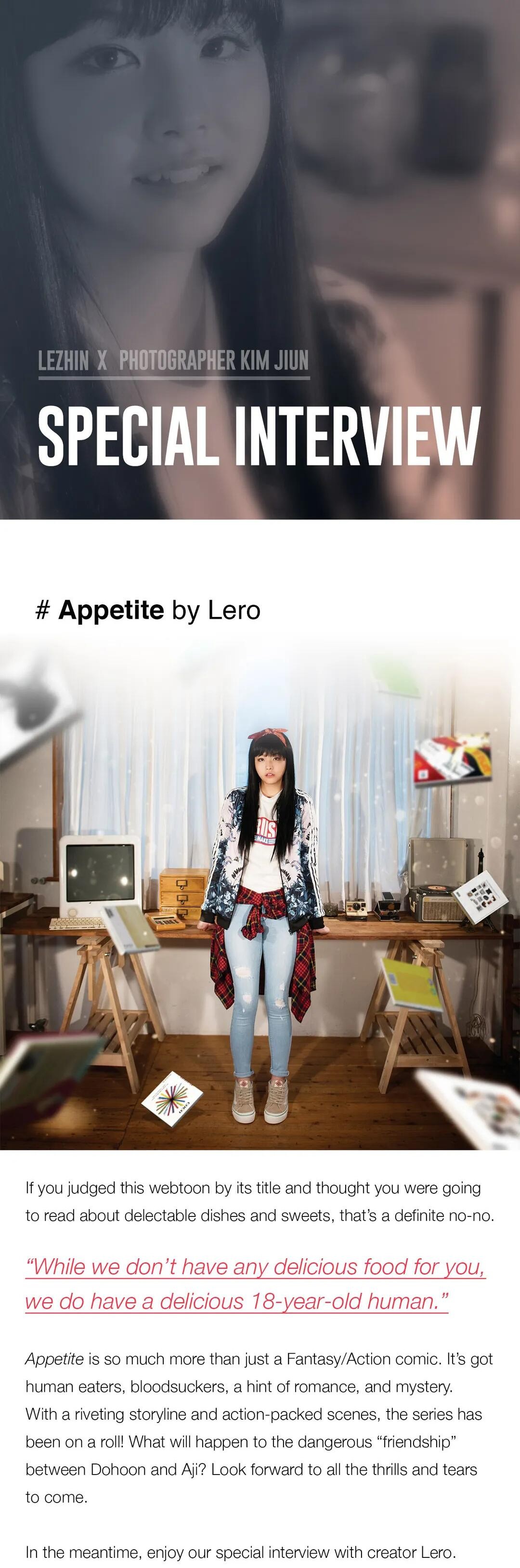 Appetite Chapter 24.5 - Interview with the Creator image 0