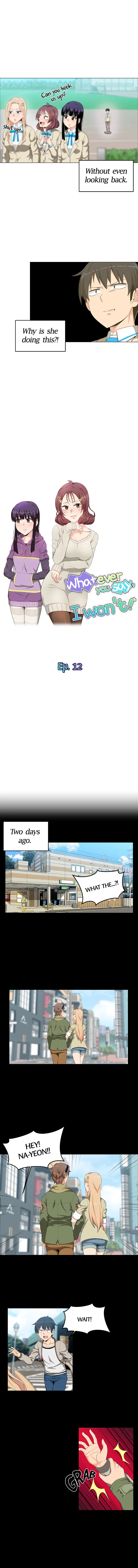 Whatever you say, I won’t! Chapter 12 image 1