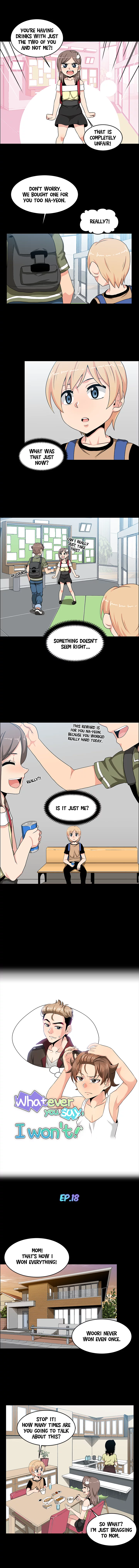 Whatever you say, I won’t! Chapter 18 image 1