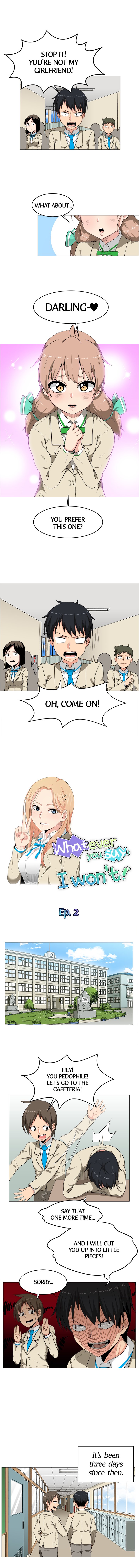 Whatever you say, I won’t! Chapter 2 image 1