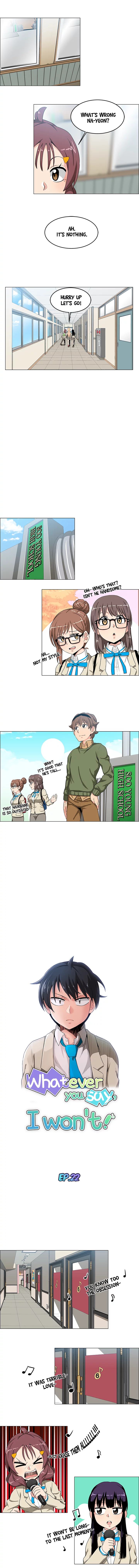 Whatever you say, I won’t! Chapter 22 image 1