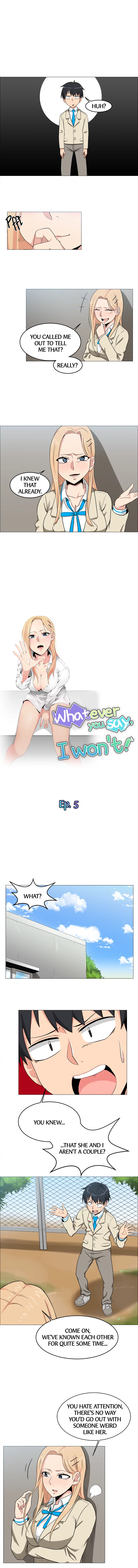 Whatever you say, I won’t! Chapter 5 image 1