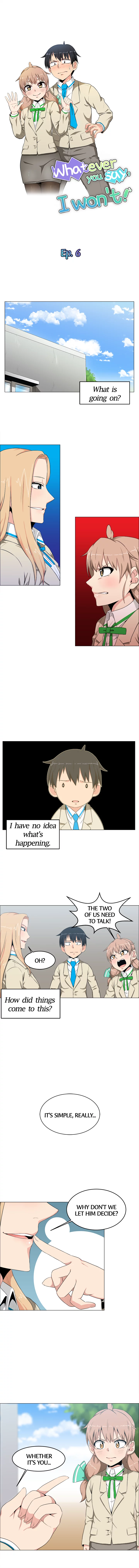 Whatever you say, I won’t! Chapter 6 image 4