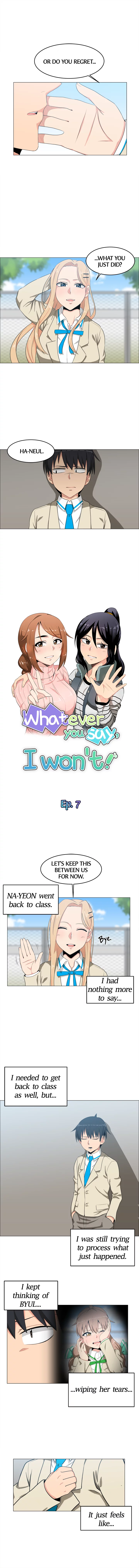 Whatever you say, I won’t! Chapter 7 image 1