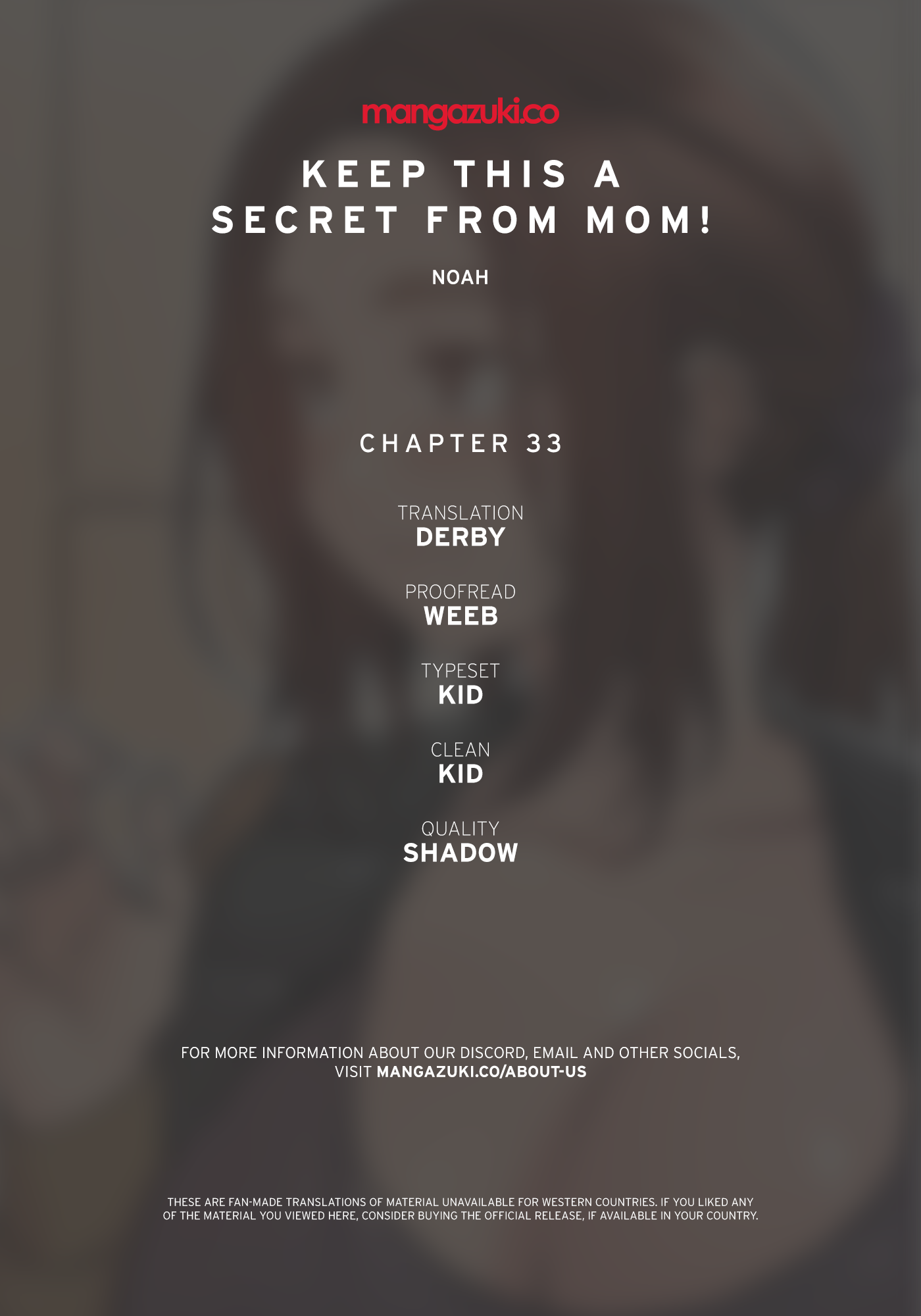 DON’T TELL MOM! Chapter 33 image 0
