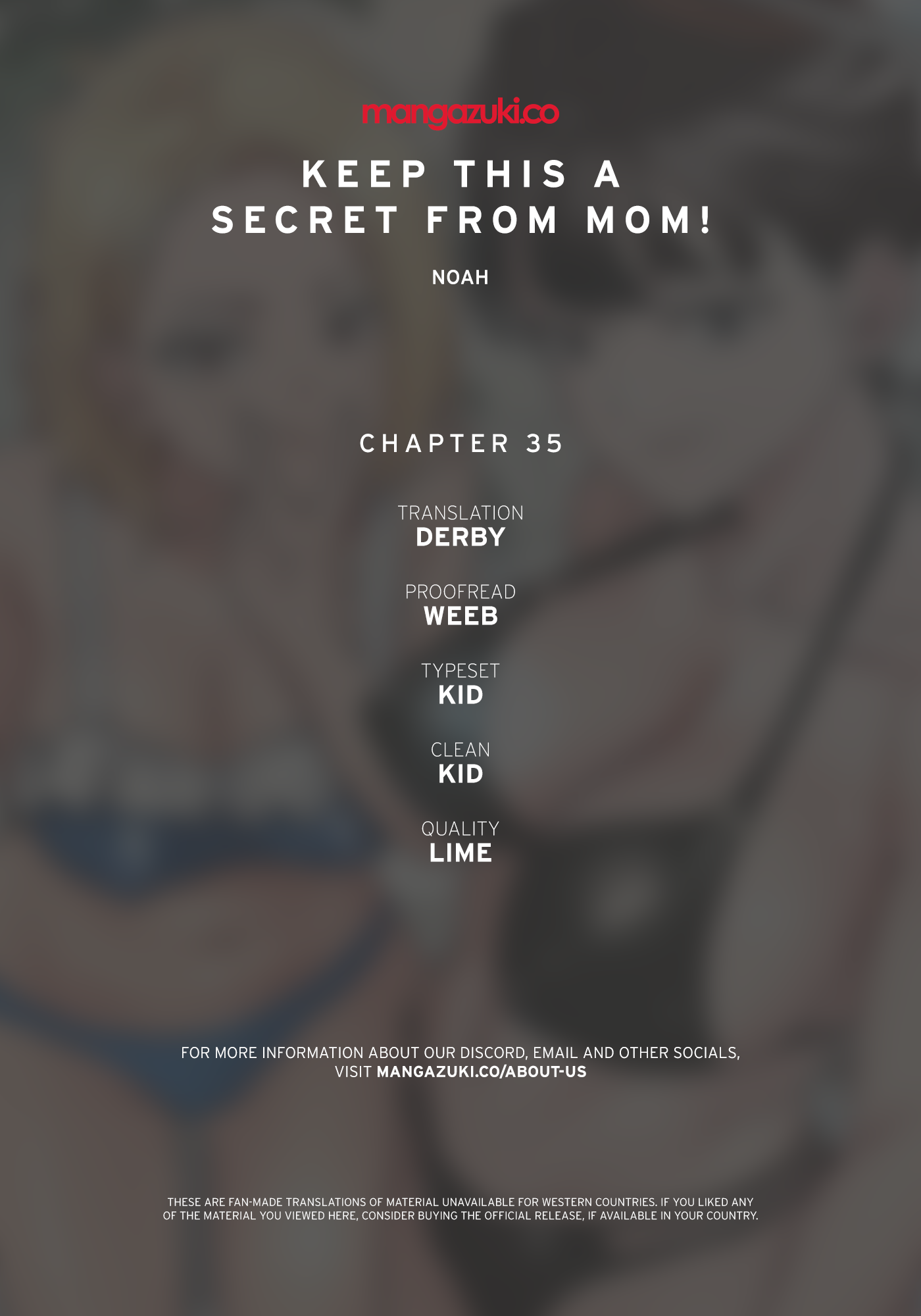 DON’T TELL MOM! Chapter 35 image 0