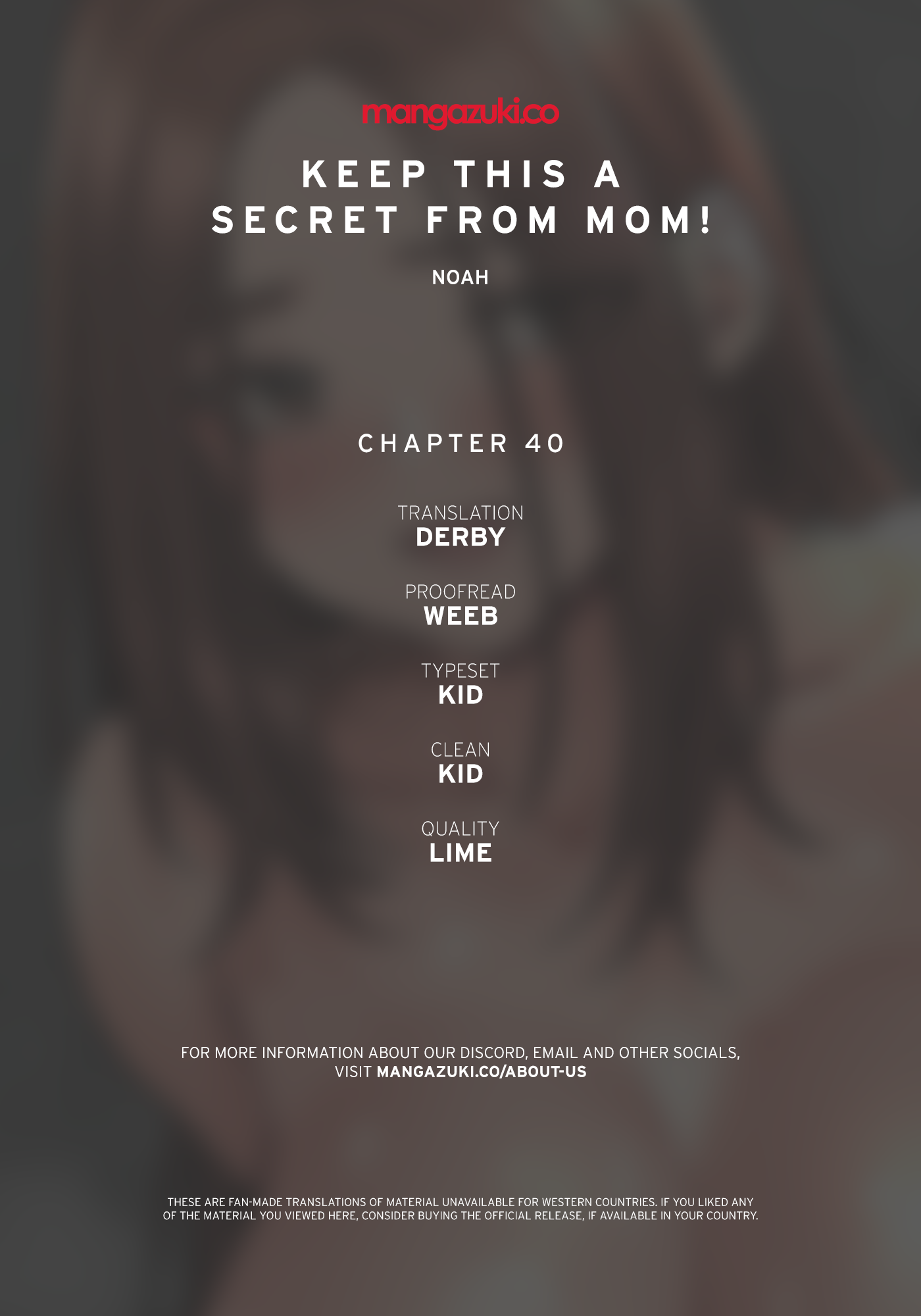 DON’T TELL MOM! Chapter 40 image 0