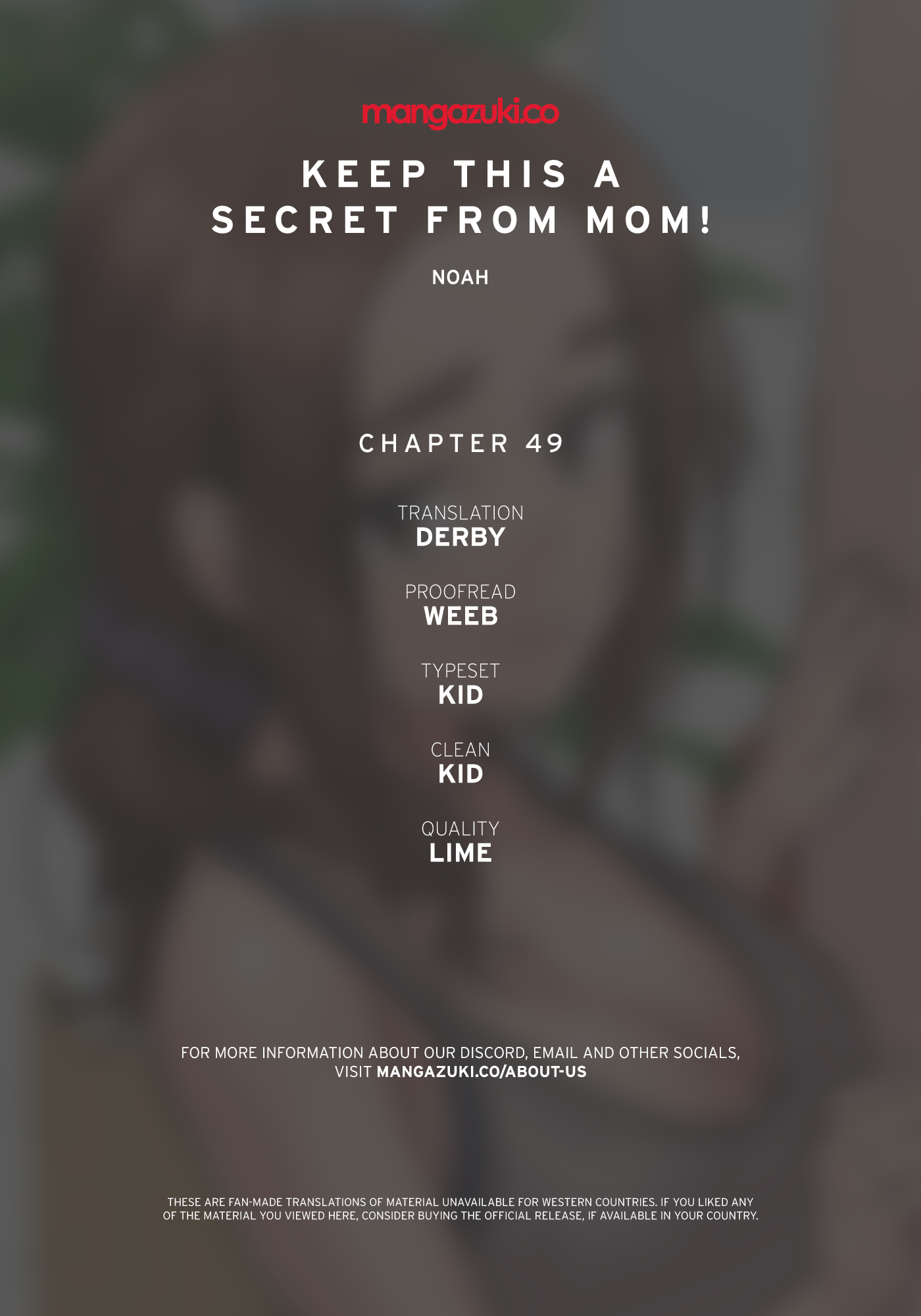 DON’T TELL MOM! Chapter 49 image 0