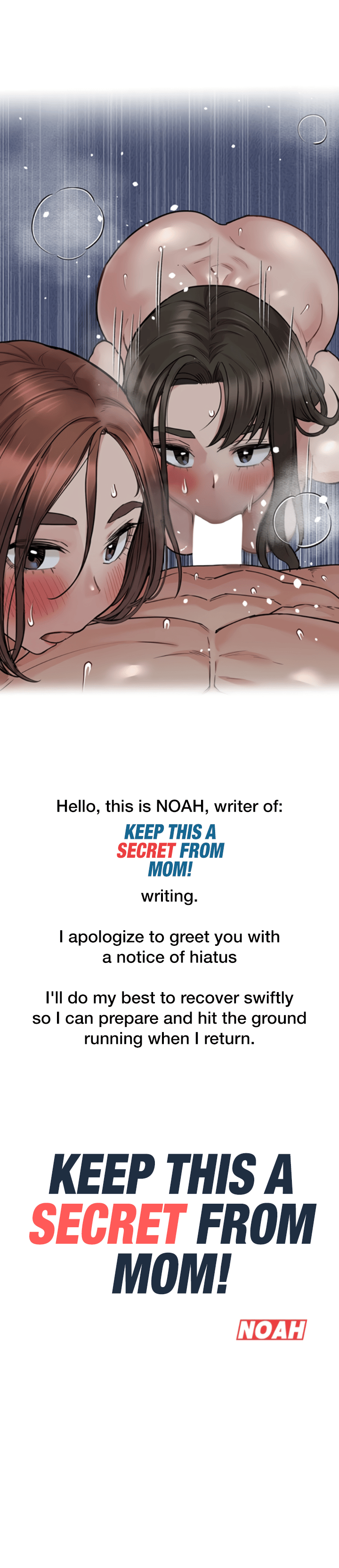 DON’T TELL MOM! Chapter 55.5 - Hiatus Notice image 0