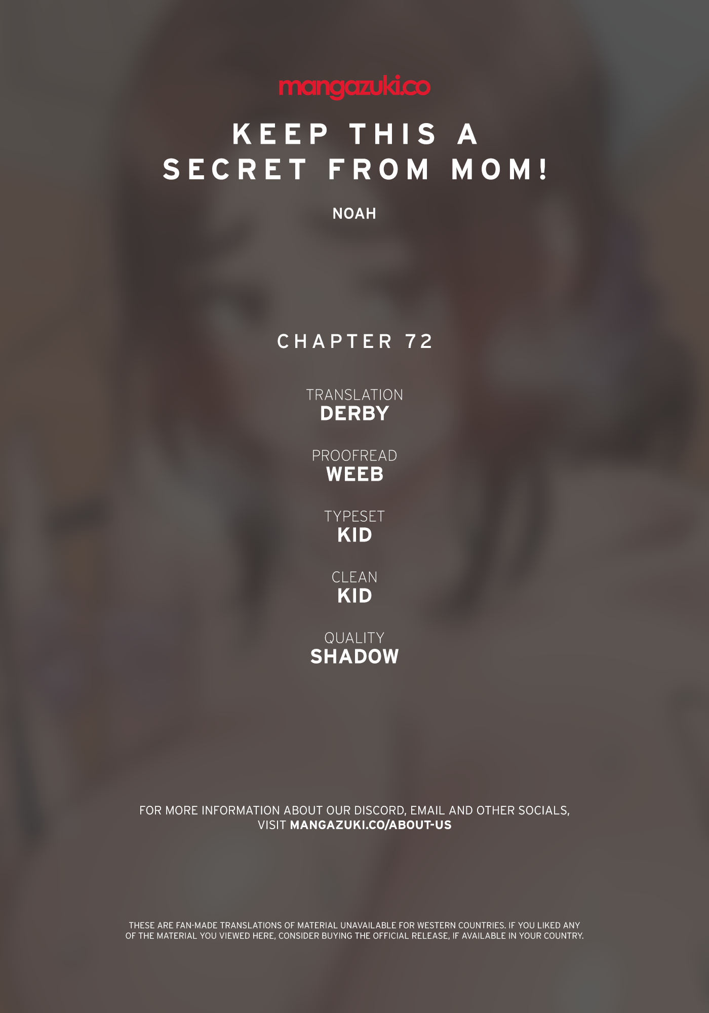 DON’T TELL MOM! Chapter 72 image 0