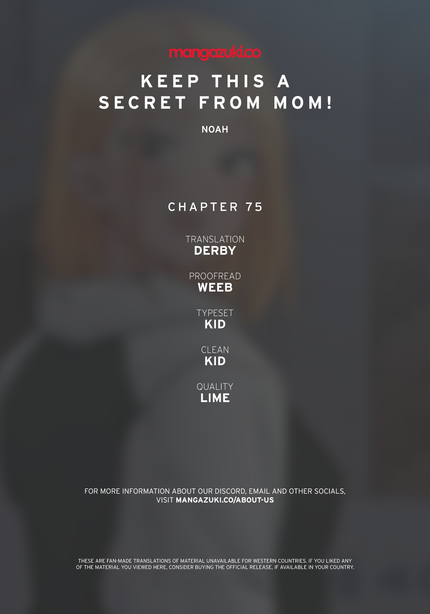 DON’T TELL MOM! Chapter 75 image 0