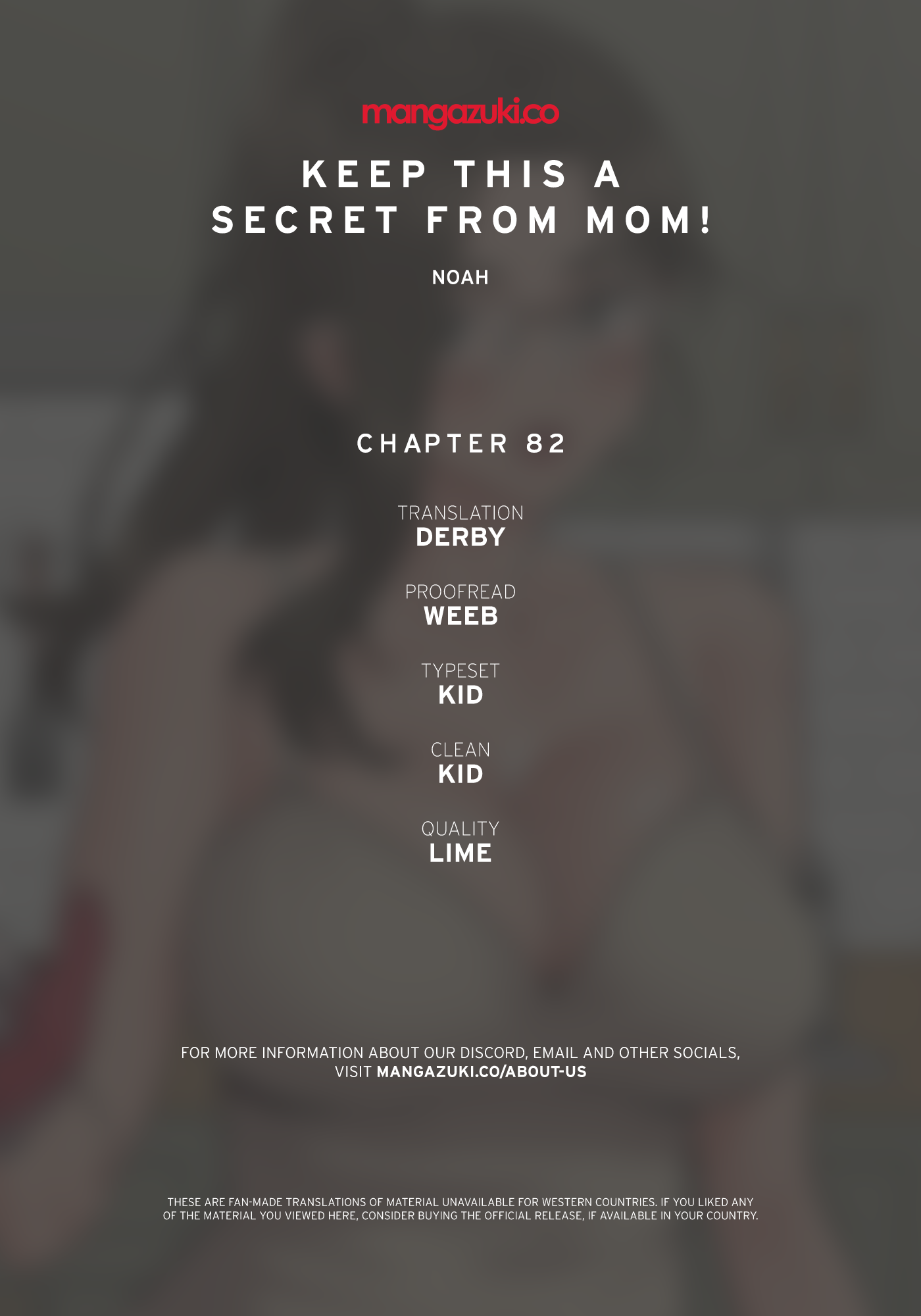 DON’T TELL MOM! Chapter 82 image 0