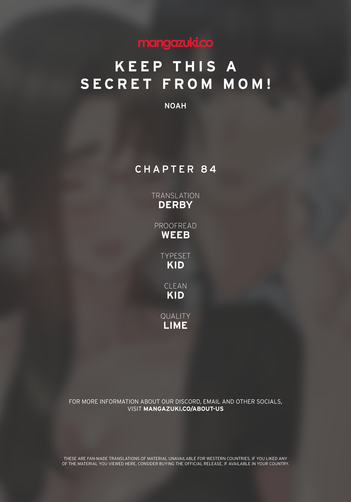 DON’T TELL MOM! Chapter 84 image 0