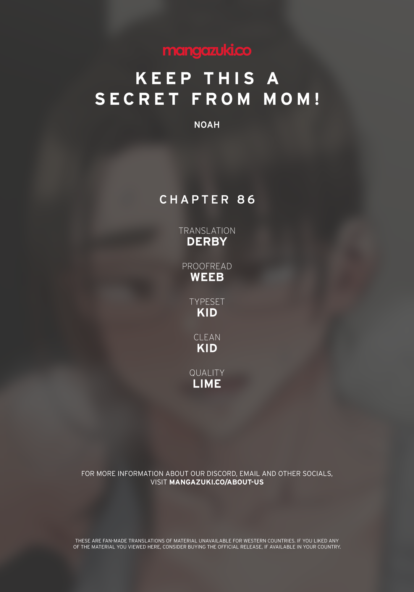 DON’T TELL MOM! Chapter 86 image 0