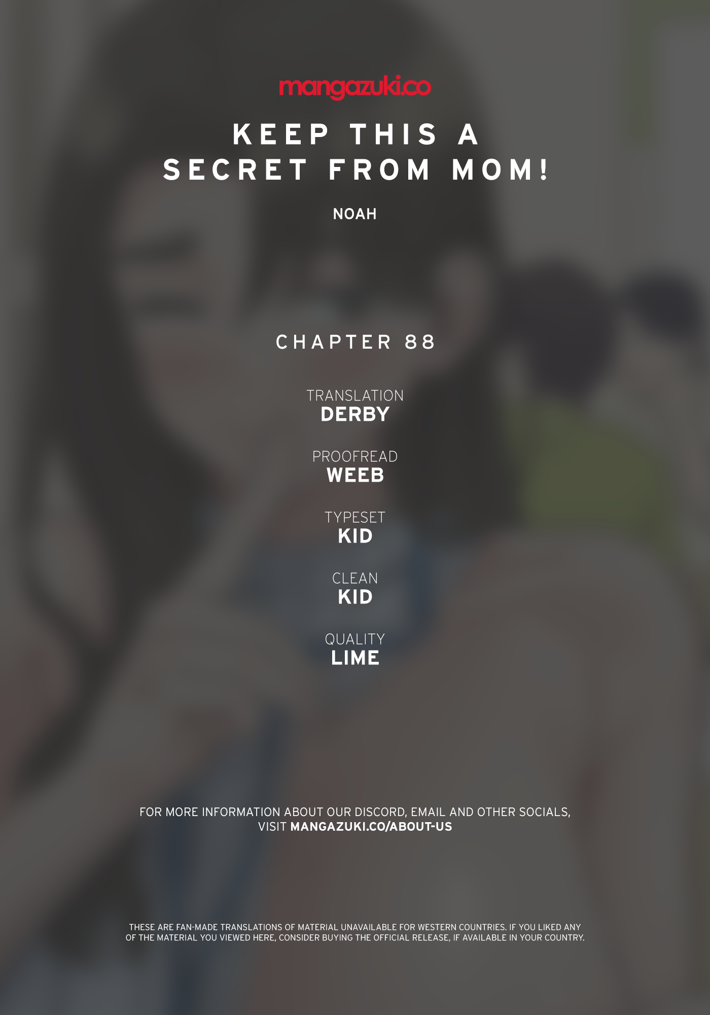 DON’T TELL MOM! Chapter 88 image 0
