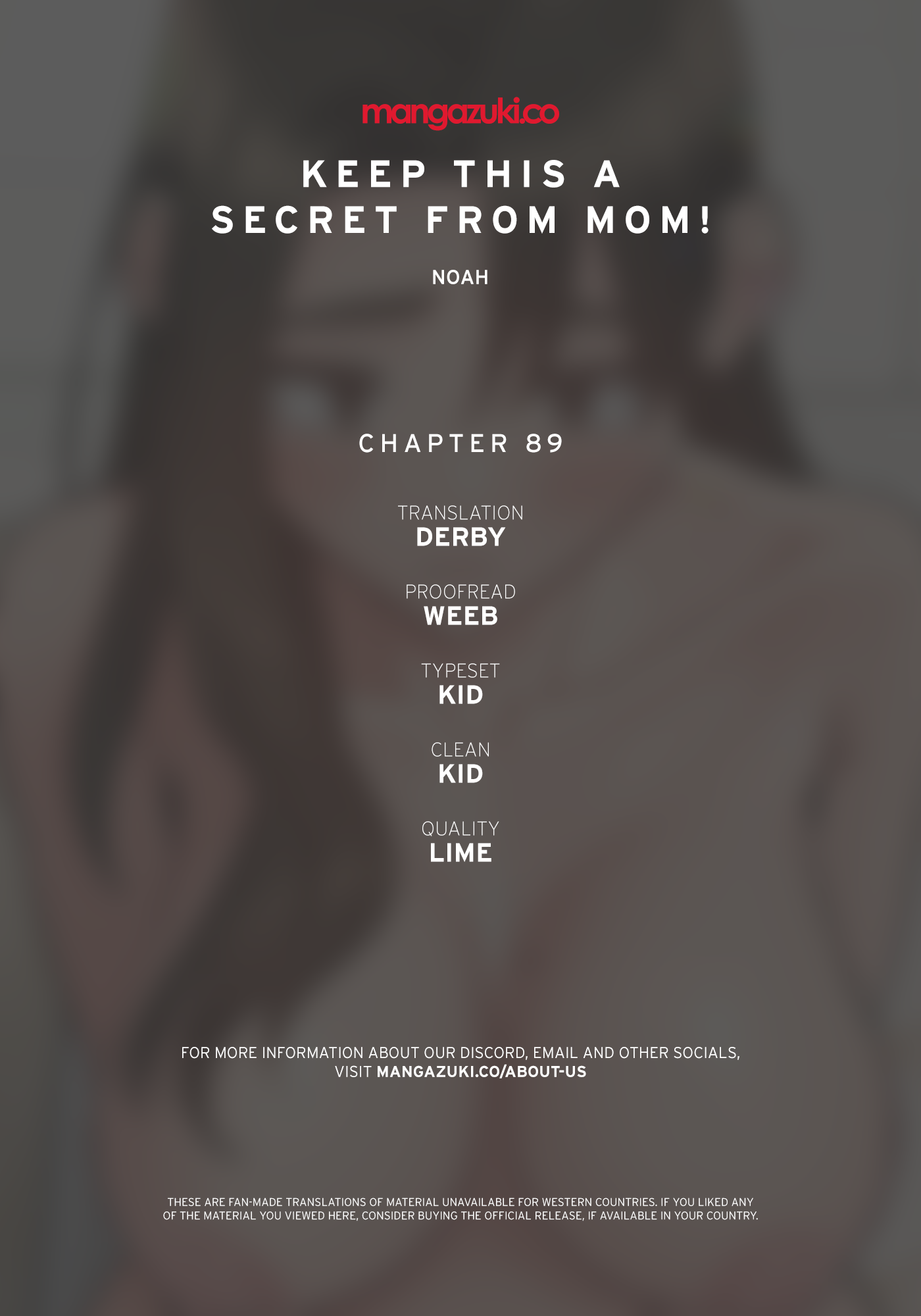 DON’T TELL MOM! Chapter 89 image 0