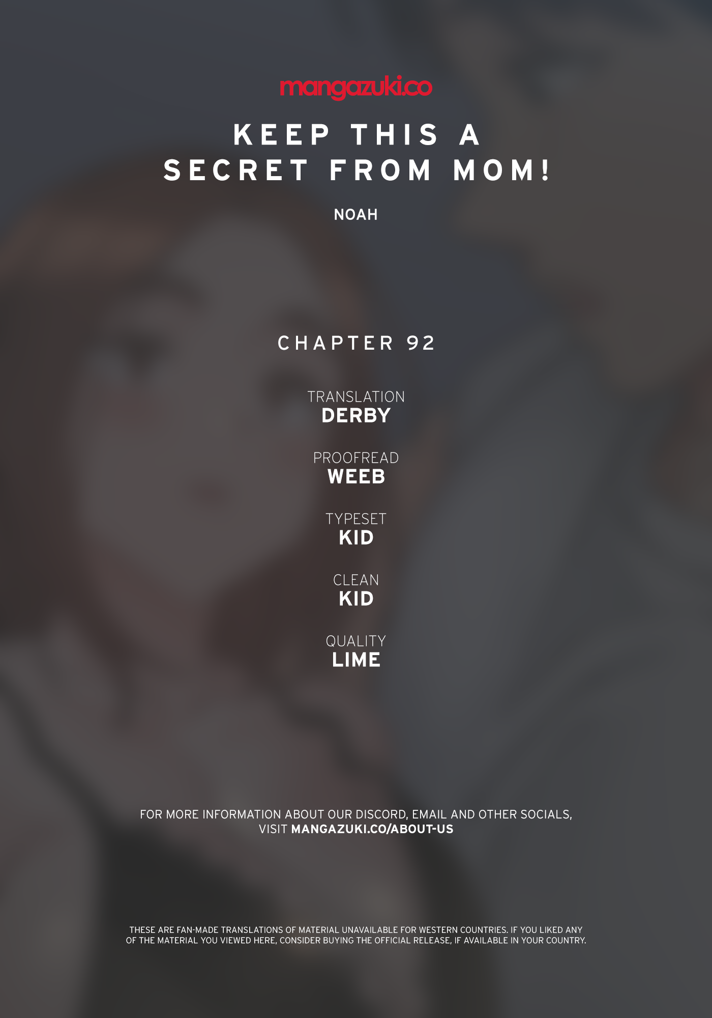 DON’T TELL MOM! Chapter 92 image 0
