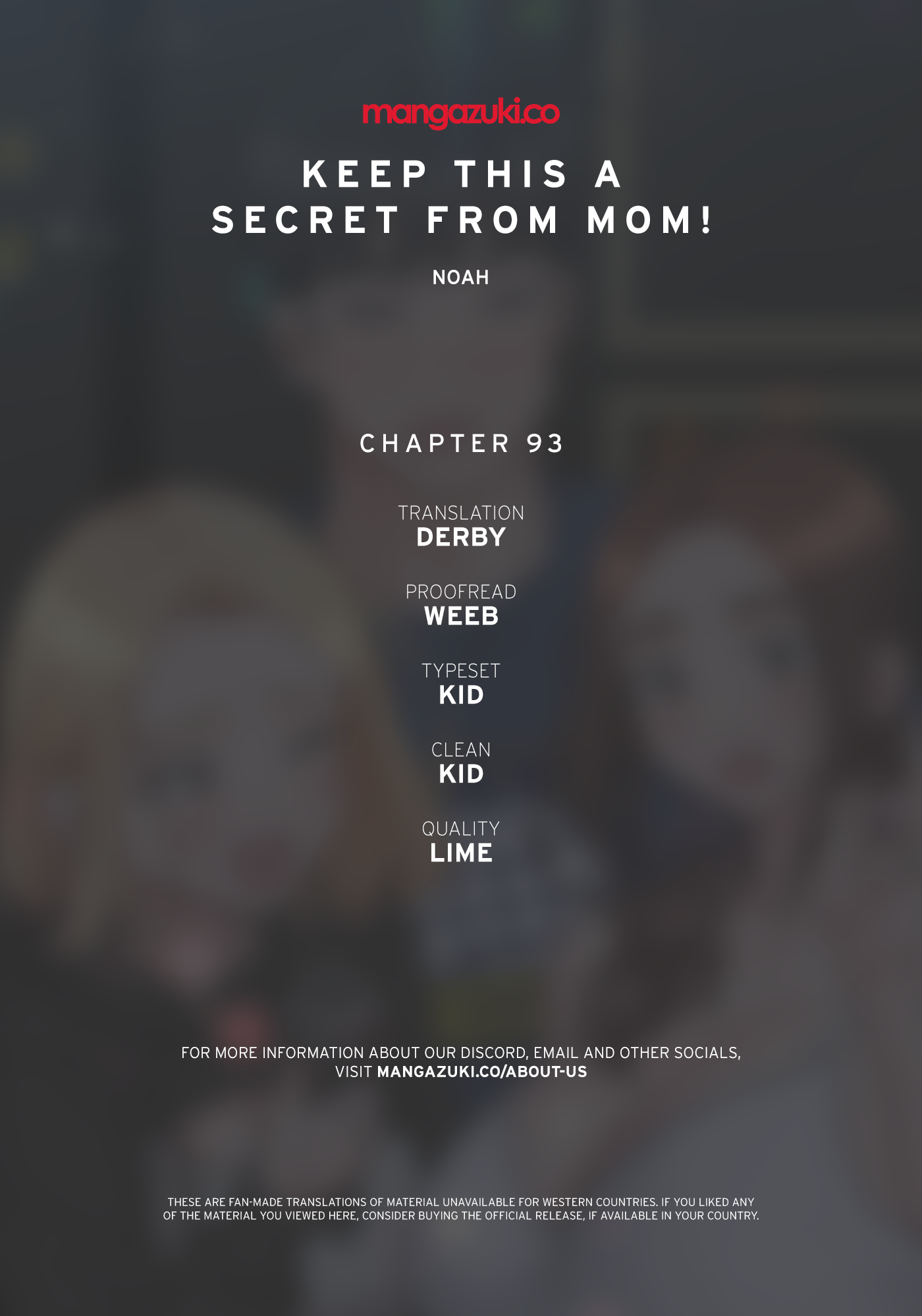 DON’T TELL MOM! Chapter 93 image 0